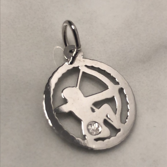 Sagittarius zodiac sterling silver vintage pendant bracelet charm - Picture 2 of 4